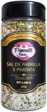 Sal de Parrilla com Pimenta